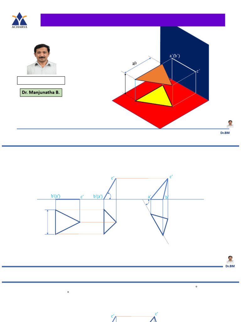 Projection of Planes in Engineering Graphics | PDF | Triangle | Rectangle