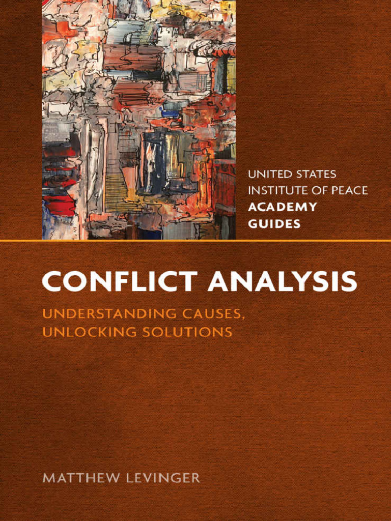 Conflict Analysis: Tools for Peacebuilding | PDF | Refugee | Peacebuilding