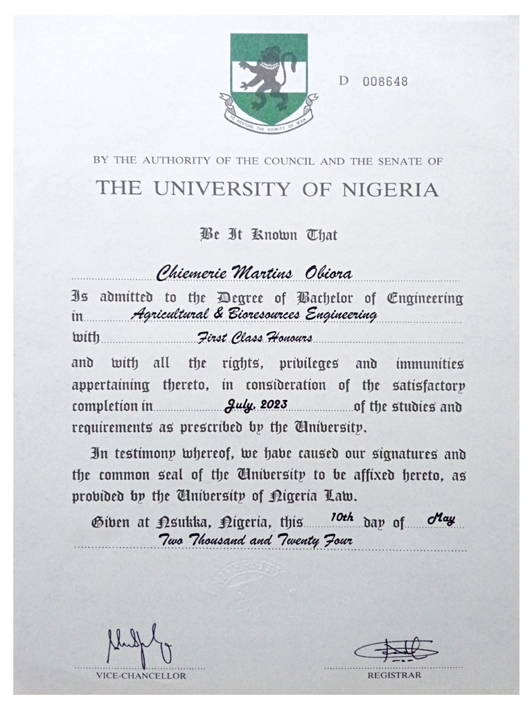 Certificate&Transcript | PDF