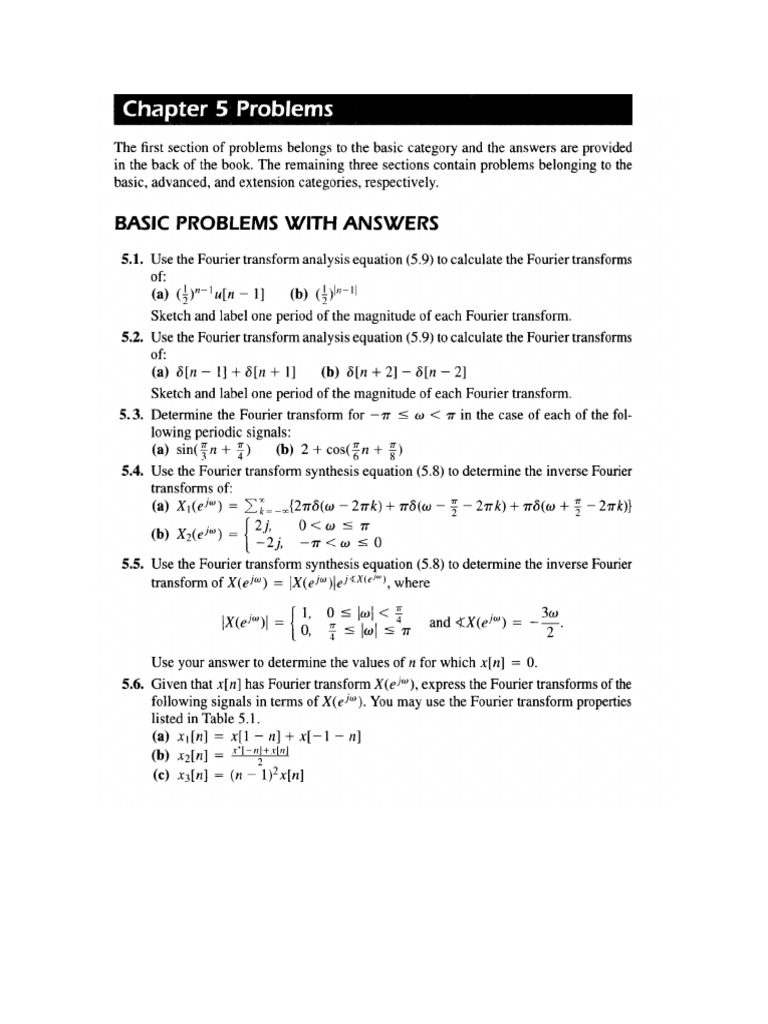 All Chapter 5 Problems | PDF
