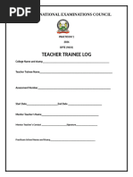 CBC Record of Work Template | PDF