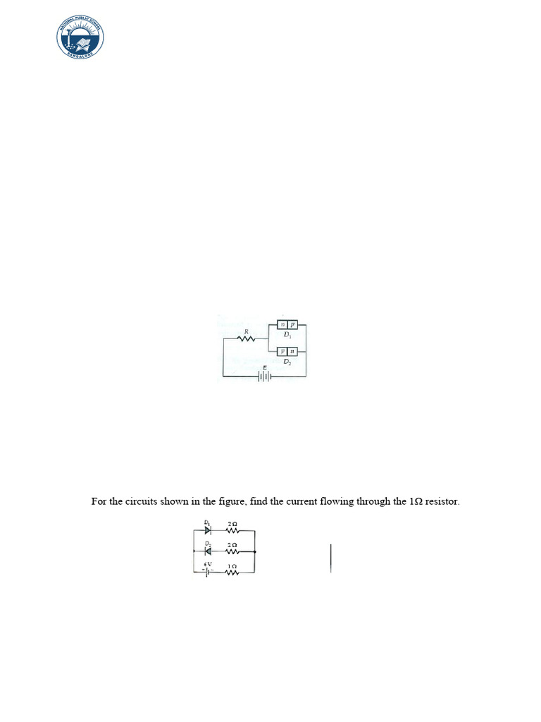 Semiconductor Devices Worksheet for Grade 12 | PDF | P–N Junction ...