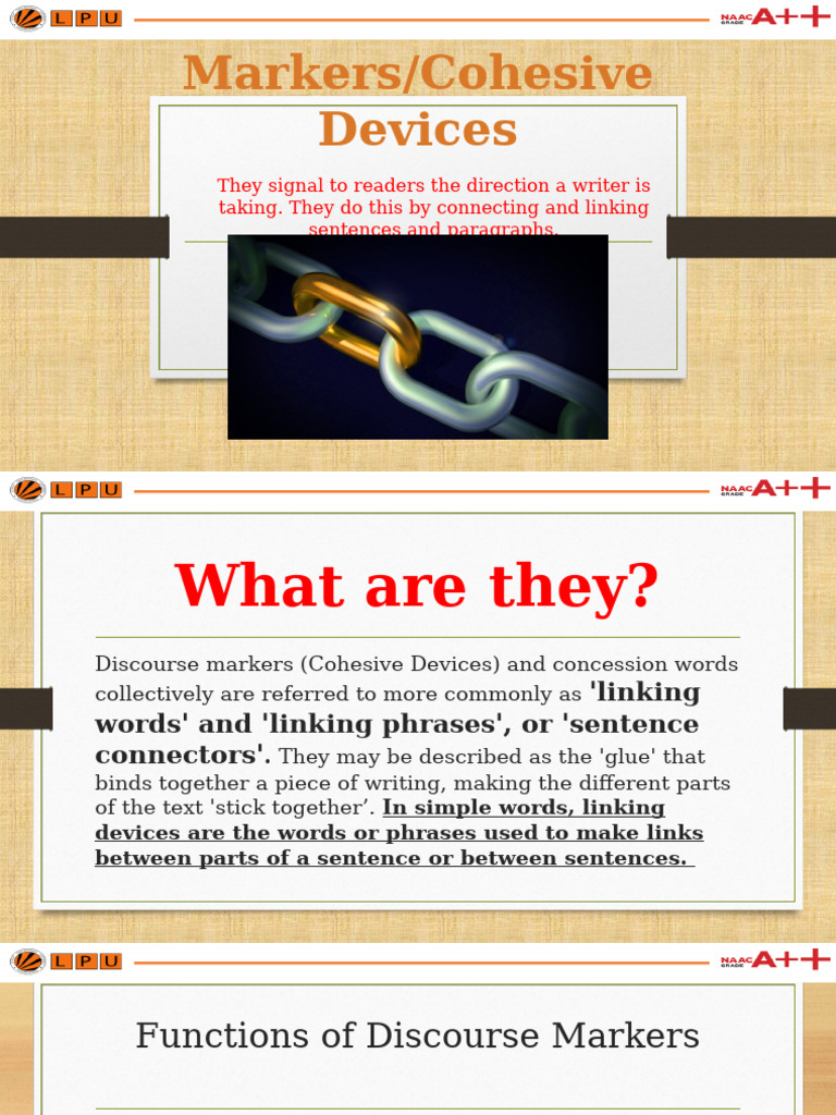 Understanding Discourse Markers | PDF | Language Mechanics | Syntax