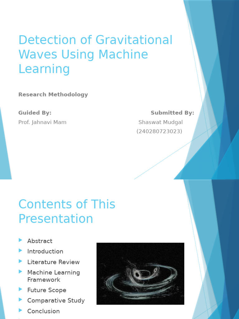 Machine Learning in Gravitational Wave Detection | PDF | Gravitational ...