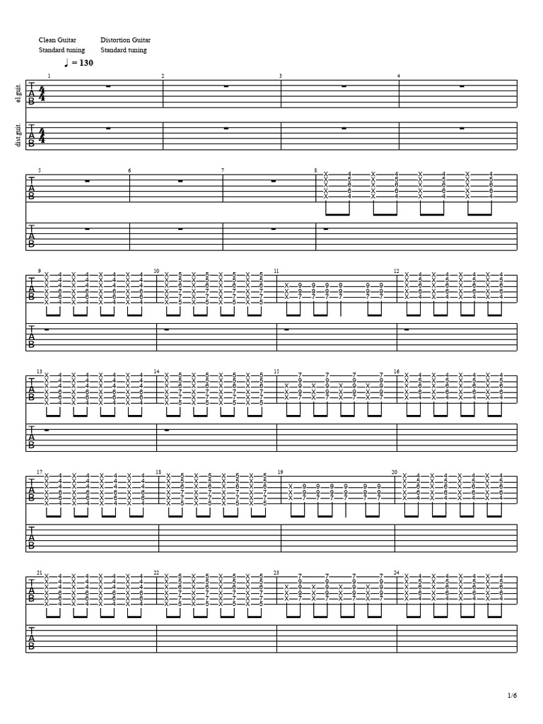 Accords de guitare en distorsion | PDF