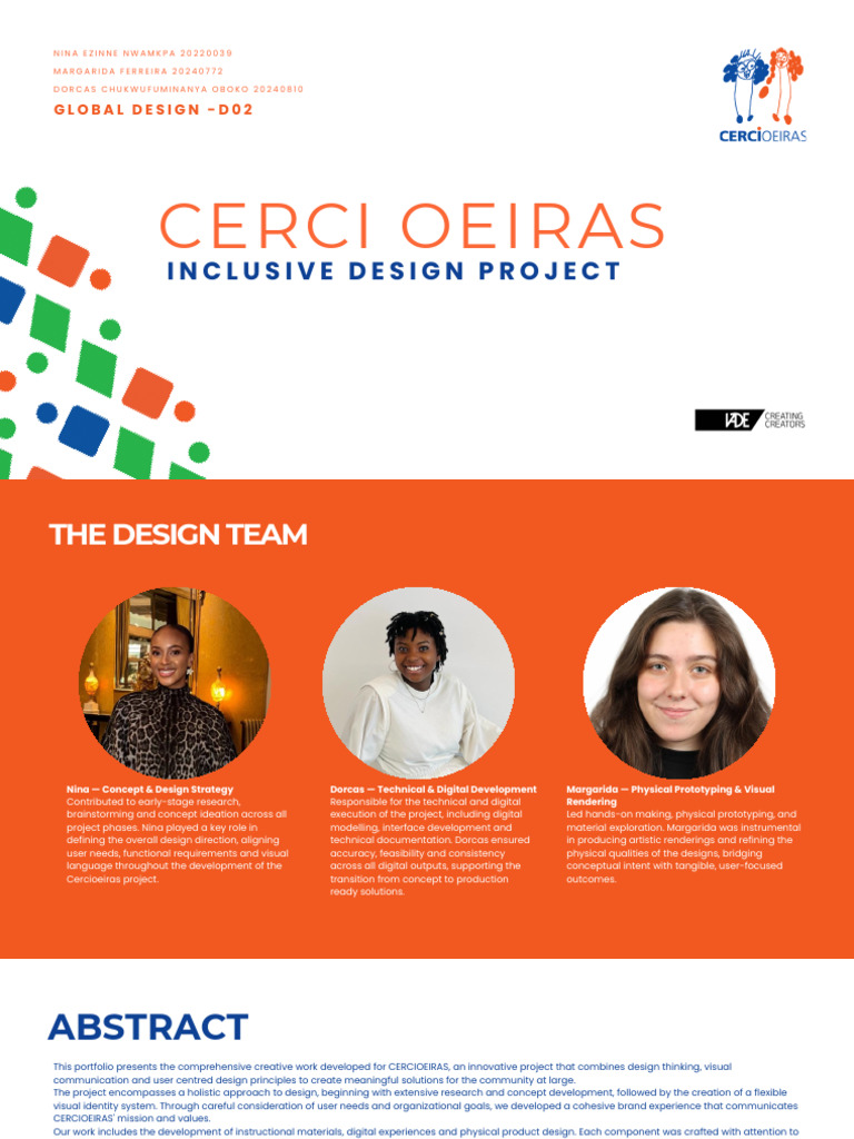 Inclusive Design Portfolio for Cerci Oeiras | PDF | Technical Drawing ...