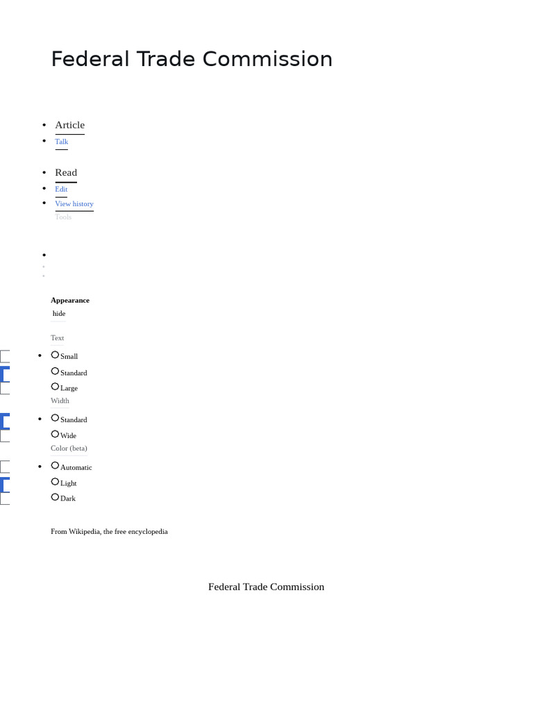 Federal Trade Commission: Article | PDF | Federal Trade Commission ...