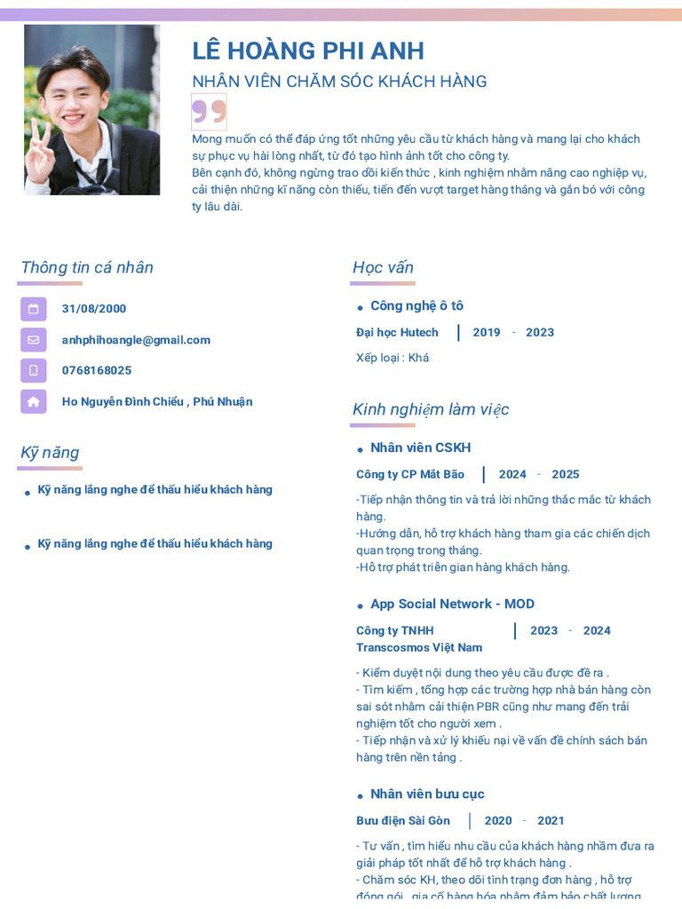 CV Pa | PDF