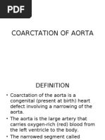 Coarctation of Aorta (Paed)