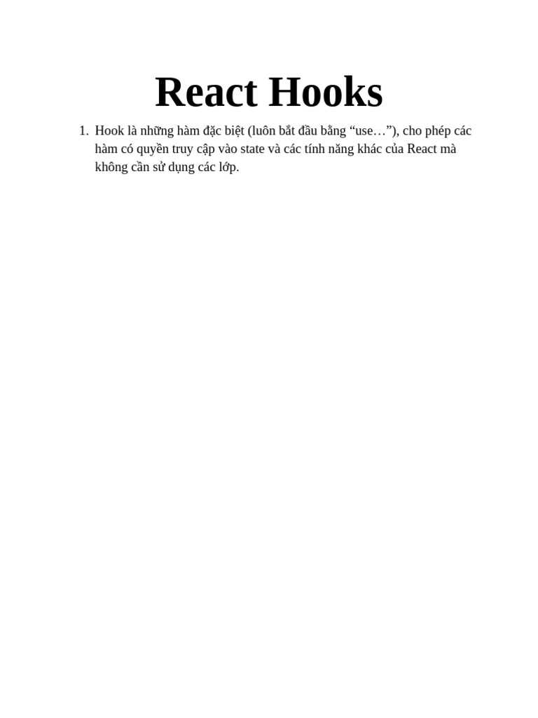 React Hooks | PDF