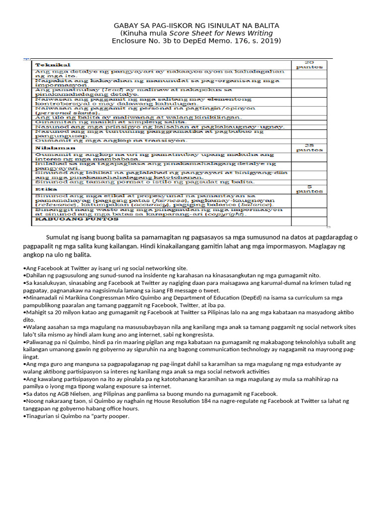 Grade 5 Performance Task 2nd Quarter | PDF