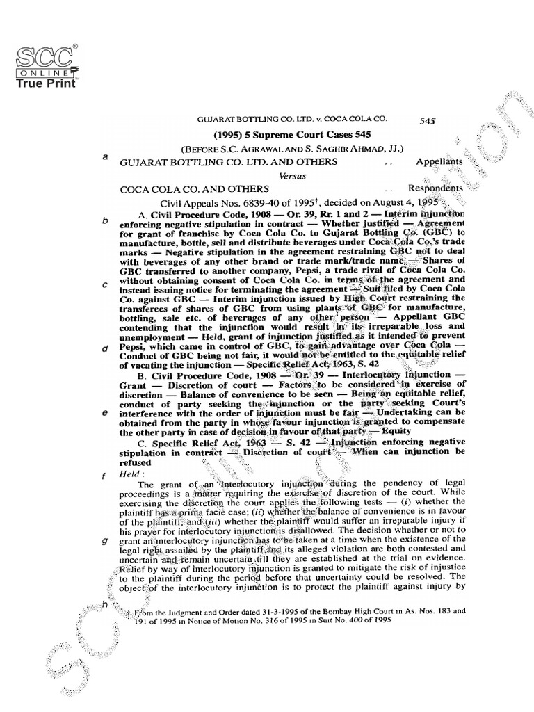 Modak Judgment Analysis (2008) SCC 1 | PDF | Federal Government Of The ...