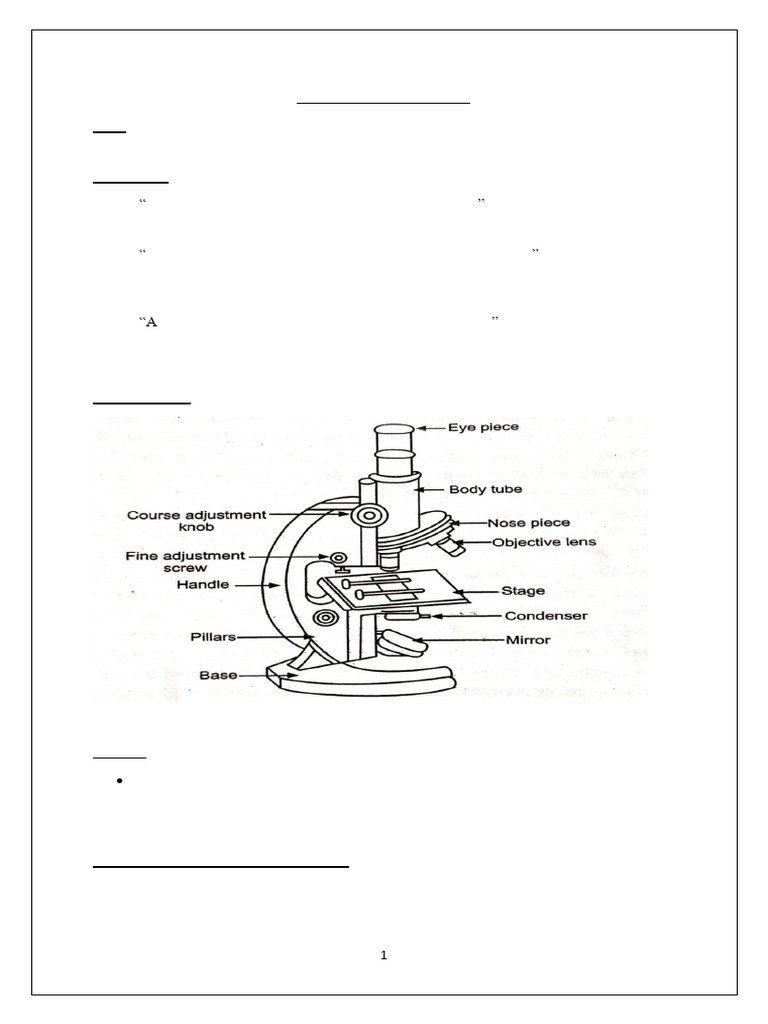 Study of Compound Microscope Usage | PDF | Epithelium | Vertebra