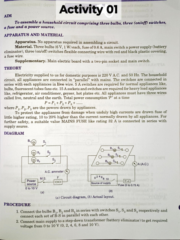 Physics Activities 01, 02 & 03 | PDF