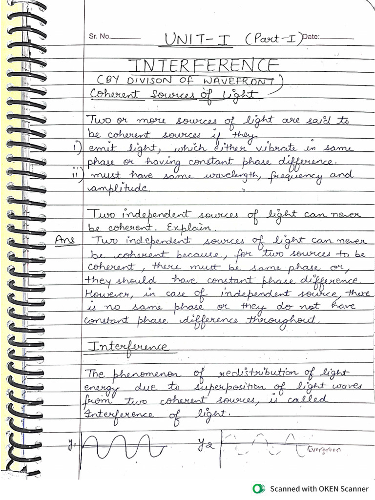Unit 1 (Wave and Optics) | PDF