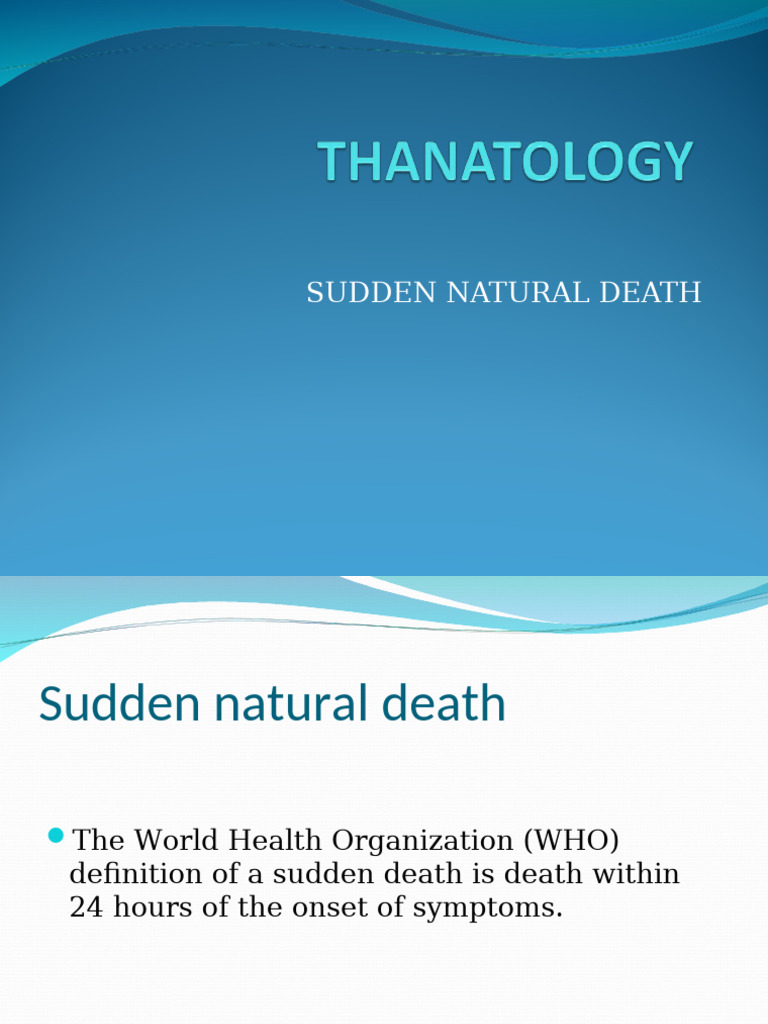 Understanding Sudden Natural Death | PDF | Cardiac Arrest | Heart