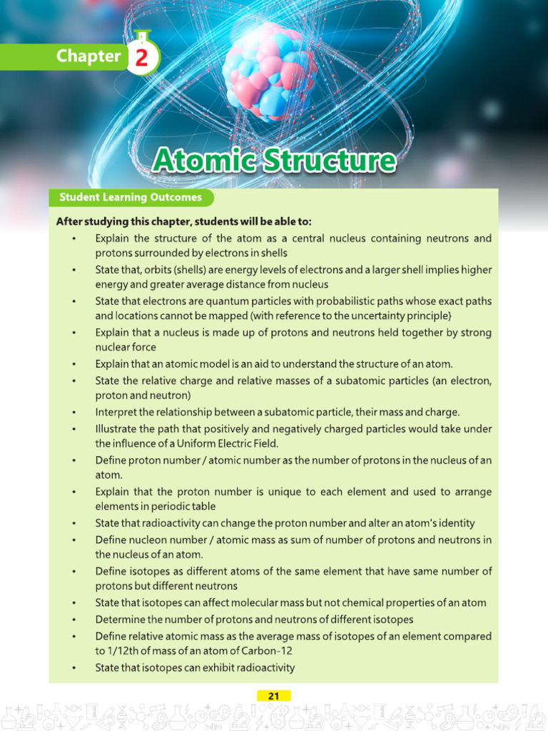 2. Chemistry-9 Ch-2 (Atomic Structure) | PDF | Atoms | Radioactive Decay