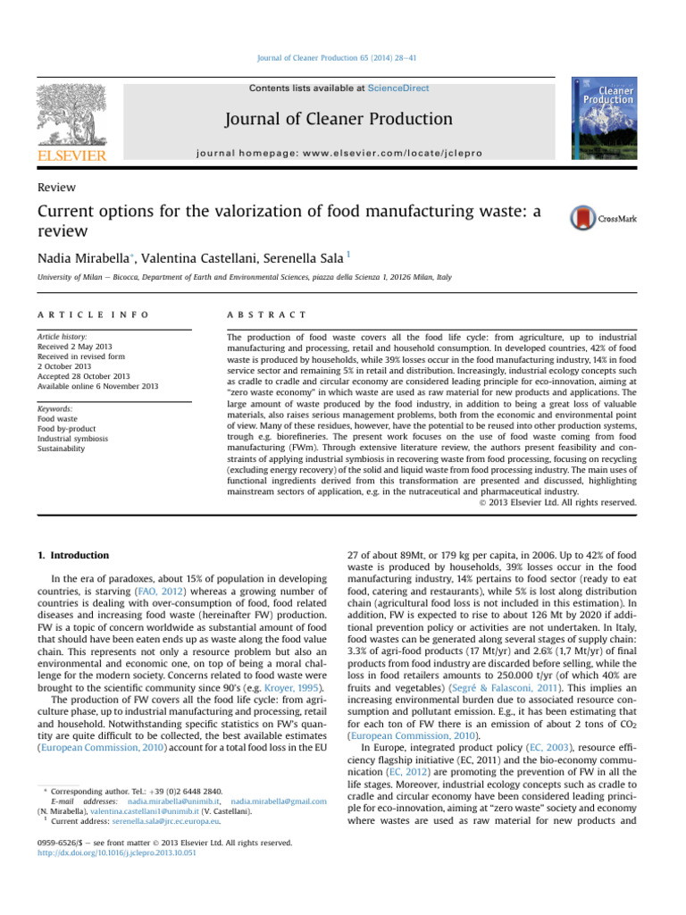 Valorizing Food Manufacturing Waste | PDF | Polyphenol | Orange Juice