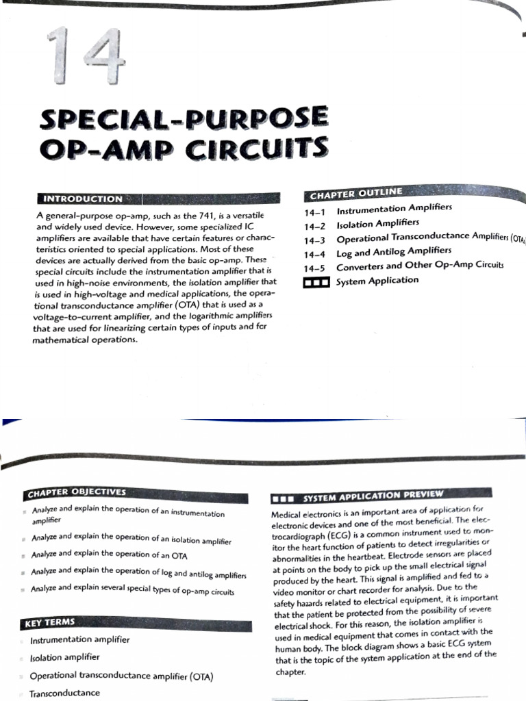 Analog Electronics-Special Purpose Op Amp Circuits | PDF
