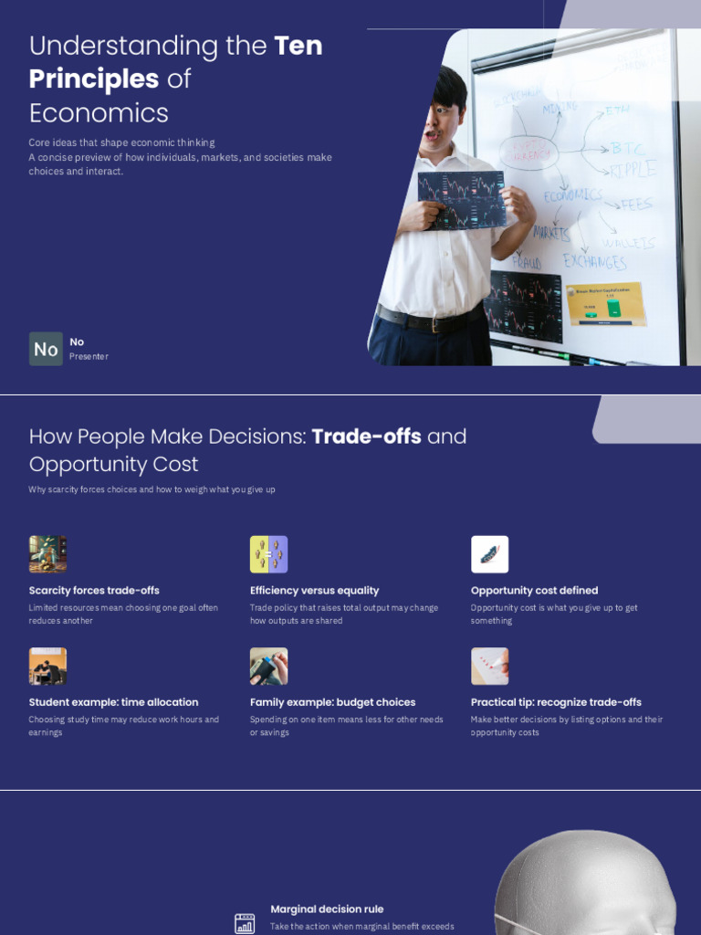 Ten Principles of Economics Explained | PDF | Inflation | Market ...