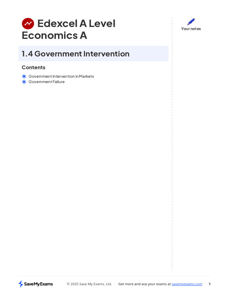 Government Intervention in Economics | PDF | Taxes | Economic Equilibrium