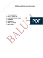 Mobile Controlled Robot DTMF Based