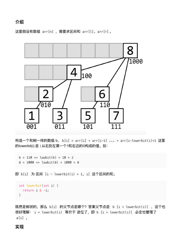 Binary Indexed Tree | PDF