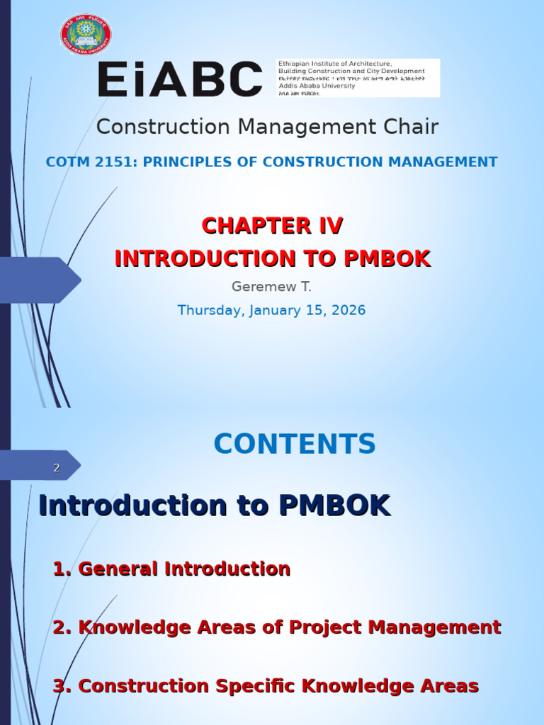 4 PCM Chapter 4 Edited | PDF | Project Management | Risk
