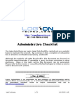 Administrators Task List