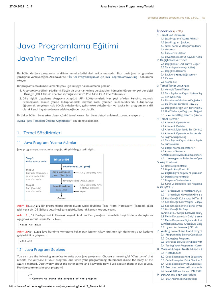 3 - Java Basics - Java Programming Tutorial | PDF