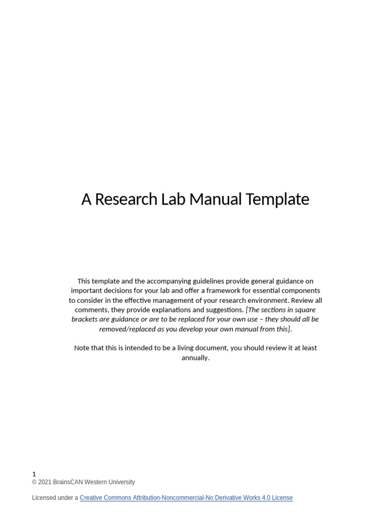 Research Lab Manual Template Guide | PDF | Thesis | Doctor Of Philosophy