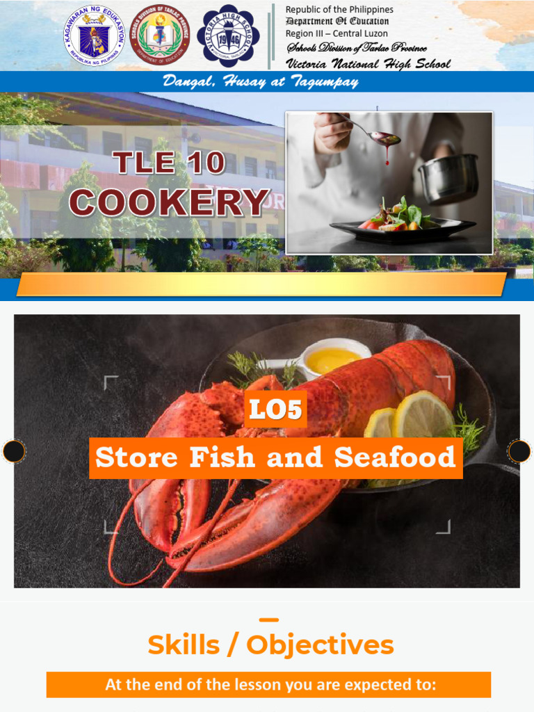 Q2 - L2 - LO5 - Store Fish and Seafood | PDF | Ice | Refrigerator