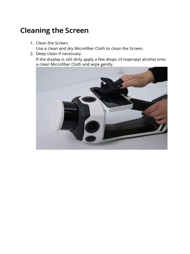 Screen Cleaning Guide with Microfiber | PDF