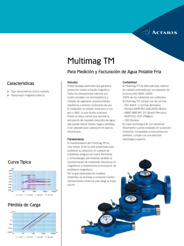 Medidores de Agua Multimag TM: Precisión y Fiabilidad | PDF