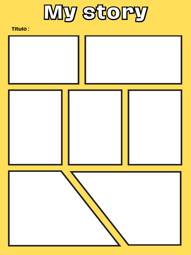 Comic Layout Worksheets in Colorful Bold Style | PDF