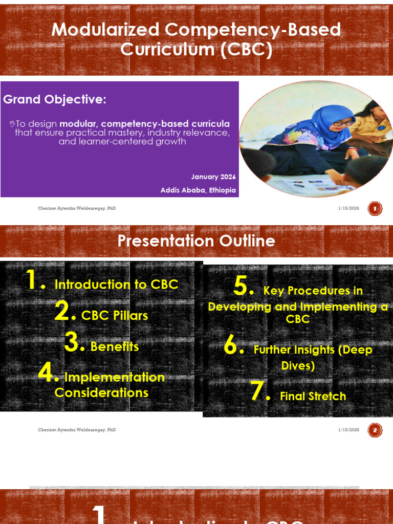 Modular Competency-Based Curriculum Guide | PDF | Educational ...