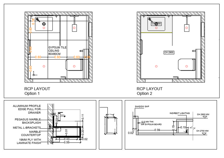 RCP Layout Options and Materials Guide | PDF | Building Materials ...