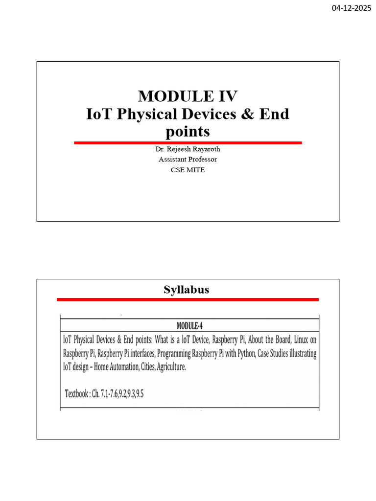 Understanding IoT Devices and Raspberry Pi | PDF | Internet Of Things ...
