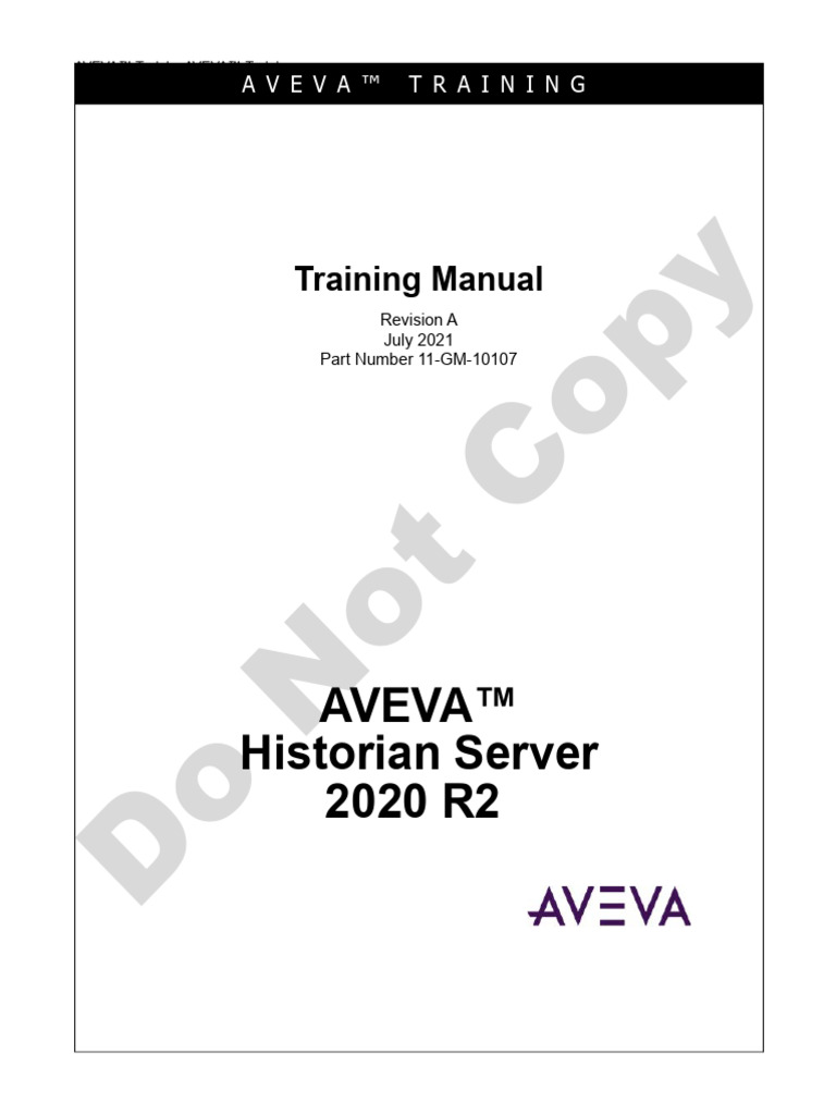 AVEVA Historian Server Training Guide | PDF | Microsoft Sql Server ...