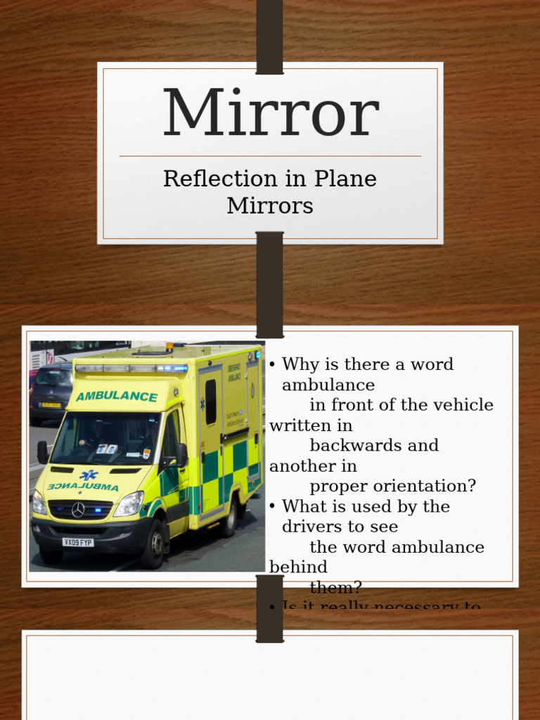 Reflection of Light in A PLane Mirror | PDF | Mirror | Reflection (Physics)