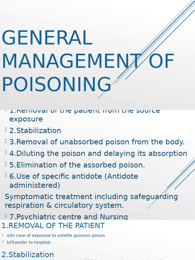 Poisoning Management Guidelines | PDF | Arsenic
