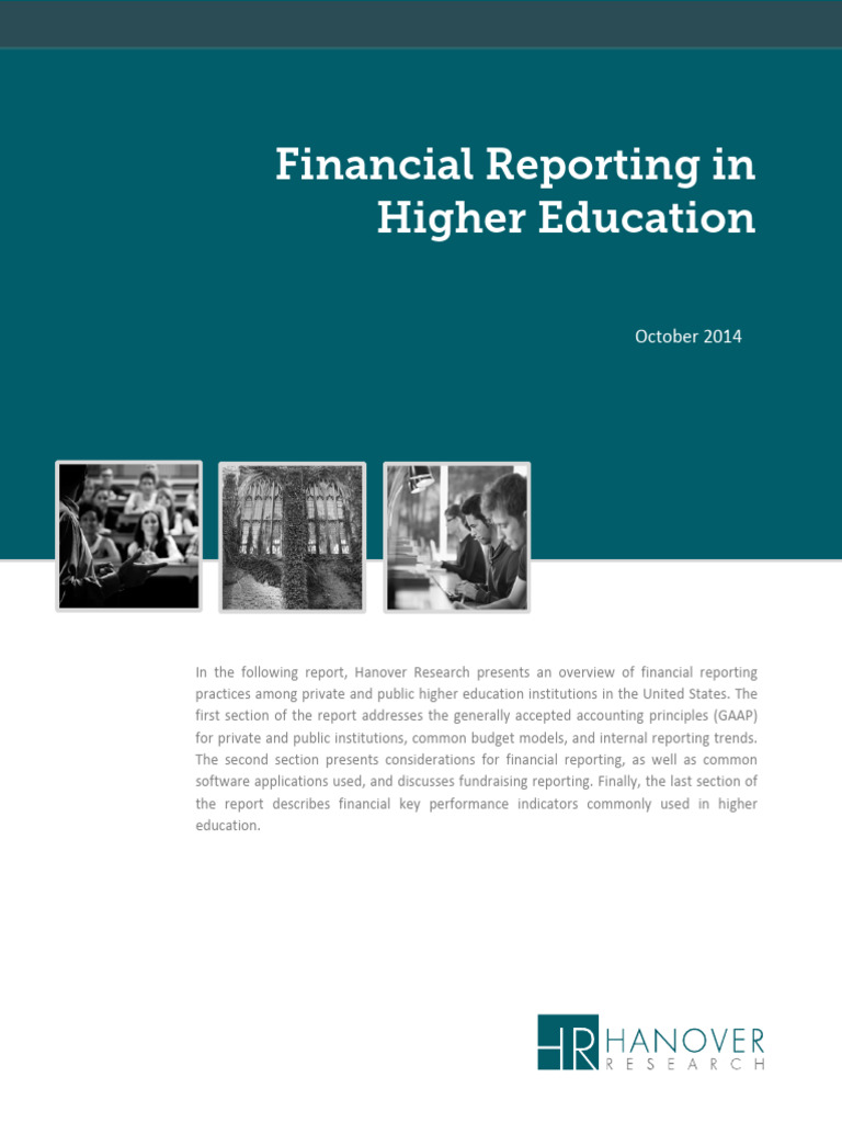 Financial Reporting in Higher Education | PDF | Generally Accepted ...