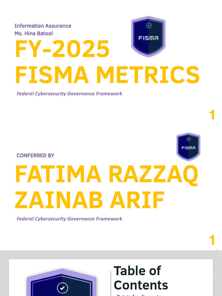 FY 2025 FISMA Metrics Overview | PDF | Security | Computer Security
