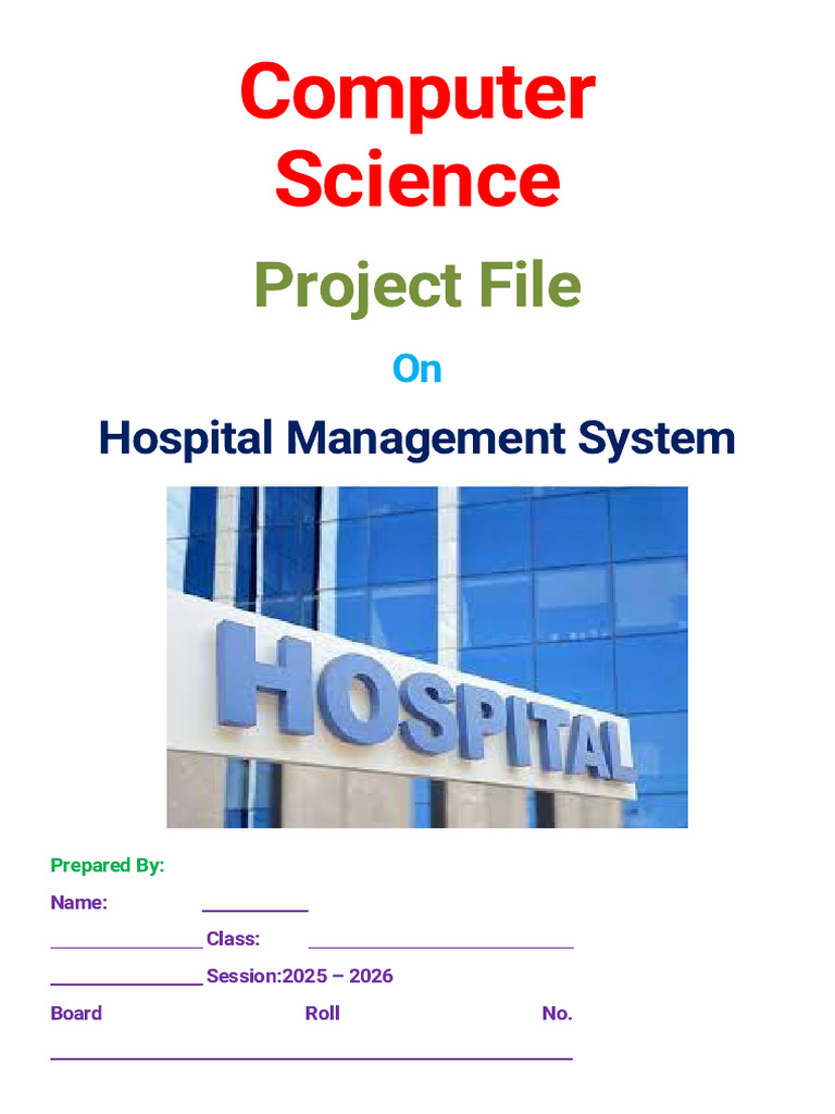 Project File: Computer Science | PDF | Computer Science | Computer ...