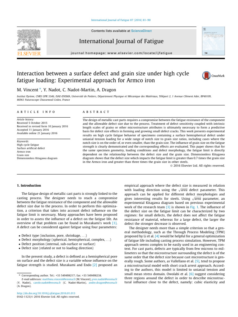 1 s2.0 S0142112316000141 Main | PDF | Fatigue (Material) | Strength Of ...