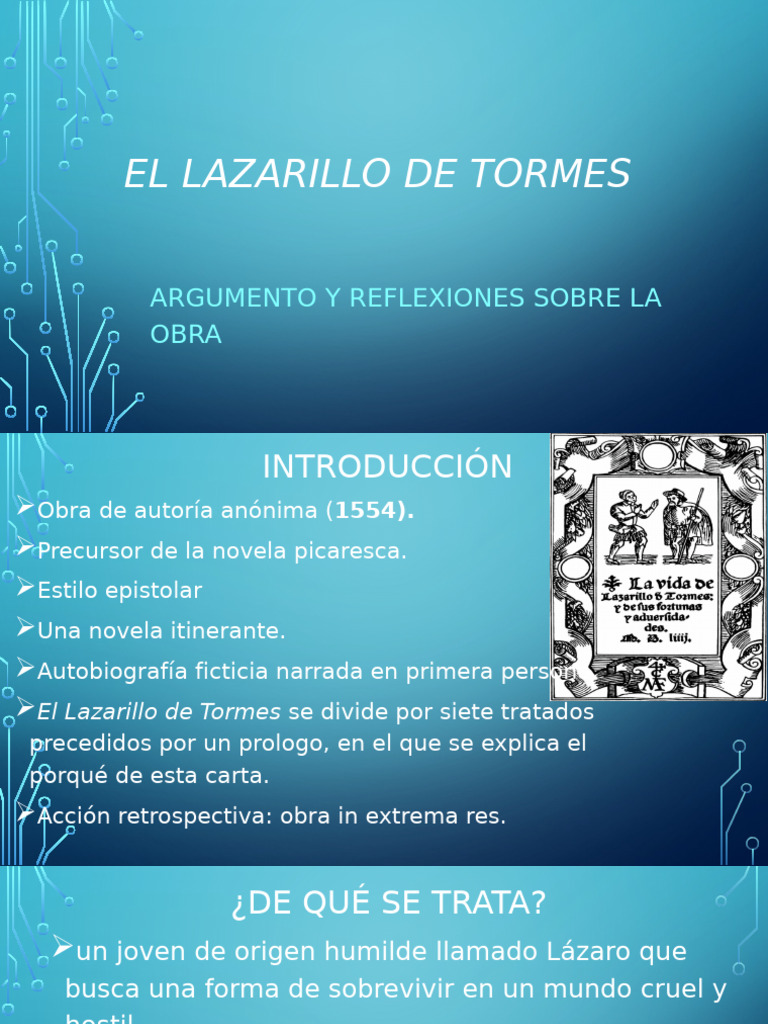 Análisis de El Lazarillo de Tormes | PDF
