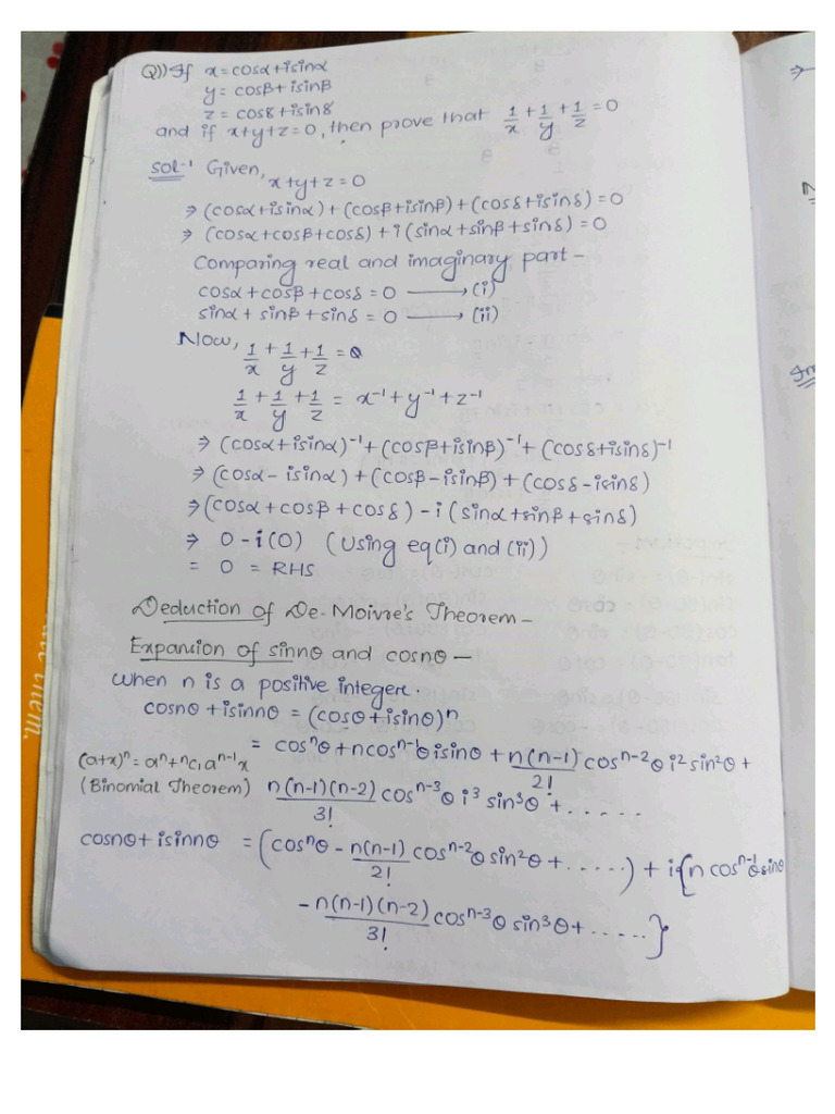Mathematics Notes 3 | PDF