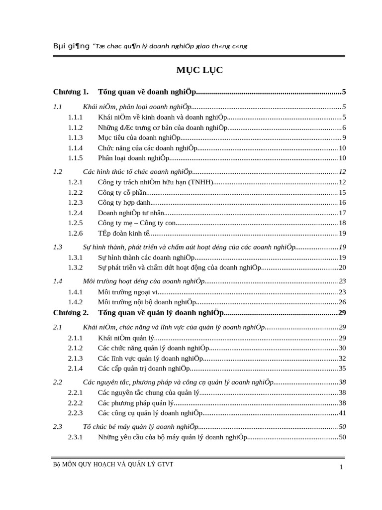 Bai Giang TCQLDN | PDF