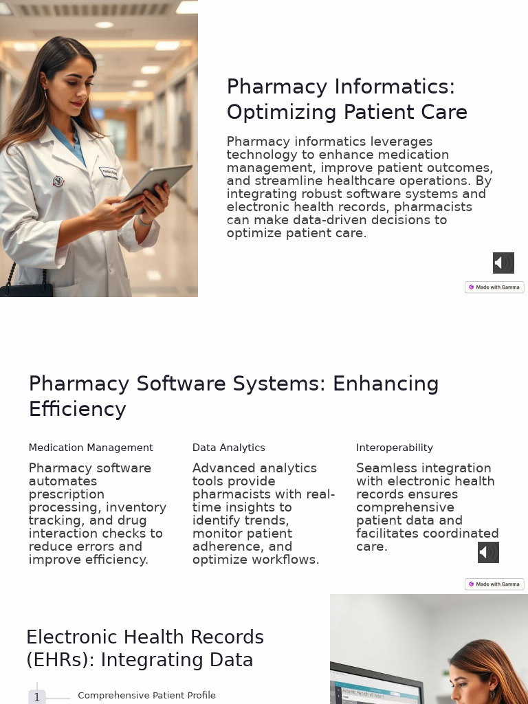 Pharmacy Informatics for Patient Care | PDF | Electronic Health Record ...