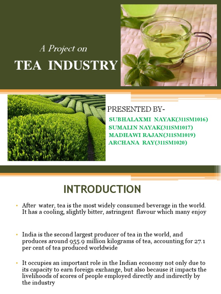 presentation on tea industry